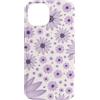 Floral Aesthetic Flower Botanical Gifts Custodia per iPhone 14 Viola lavanda fiore viola scuro crema bianco floreale