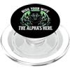 Alpha Wolf Sigma Moon Greek Alpha Wolf S Nascondi tua moglie The Alpha is Here Wolf Maschio Werwolf Meme PopSockets PopGrip per MagSafe