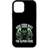 Alpha Wolf Sigma Moon Greek Alpha Wolf S Custodia per iPhone 12 mini Nascondi tua moglie The Alpha is Here Wolf Maschio Werwolf Meme
