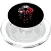 Paint Dripping Patriotic 4th of July US Dialisi Infermiera Tecnico Tech Bandiera Americana USA Drip Amante PopSockets PopGrip per MagSafe