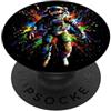 Jeff Hobrath Cosmic Explorer Splatter Art Colorful Astronauta Space Design PopSockets PopGrip Adesivo