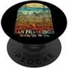 InGENIUS California Souveir Camicie e re San Francisco California Golden Gate Bridge Retro Souvenir PopSockets PopGrip Adesivo