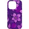 Floral Aesthetic Flower Botanical Gifts Custodia per iPhone 14 Pro Fiori Floreali Viola Profondo