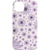 Floral Aesthetic Flower Botanical Gifts Custodia per iPhone 14 Plus Viola lavanda fiore viola scuro crema bianco floreale