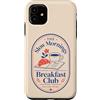 Sunday Line Studio Custodia per iPhone 11 Slow Mornings Colazione Club Brunch Croissant al caffè