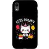 Lets Pawty Birthday Gifts For Girl and B Custodia per iPhone XR Let's Pawty Camicie Carino Gatto Gattino Pawty Ragazze Ragazzi Compleanno