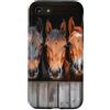 Horse Triple Close-Up Stall Box Ritratto Cavalli Custodia per iPhone SE (2020) / 7 / 8