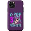 Girls Birthday Korean Kids K Pop Fan K-P Custodia per iPhone 11 Pro K-Pop Principessa Età 3 Anni Compleanno Bambino