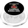 Camping Hiking Camper Adventure Nature L I'm A Flip Flops And Camping Kinda Girl Camper Adventure PopSockets PopGrip per MagSafe