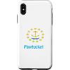 Rhode Island Cities & Towns Custodia per iPhone XS Max Souvenir degli Stati Uniti Bandiera USA Pawtucket Rhode Island