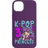 Girls Birthday Korean Kids K Pop Fan K-P Custodia per iPhone 14 Plus K-Pop Principessa Età 3 Anni Compleanno Bambino