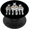 Cool 3 Hip Hop Trio Street Gold Chain Fu Appaloosa Horse Rap Old School Retro Streetwear anni '80 e '90 PopSockets PopGrip Adesivo