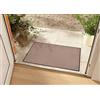HANSE Home Zerbino lavabile, per interni ed esterni, in tinta unita, colore beige, 40 x 60 cm