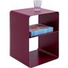 Kare Design Tavolino Lounge S, fucsia, 38x33x53 cm, design minimalista, comodino, in acciaio, stile industrial moderno, per soggiorno