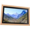 LUCKDANO Cornice Digitale per Foto con Memoria 16G, Touch Screen Wireless da 15,6 Pollici con Risoluzione 1920x1080, Telecomando APP, Sensore G per Scrivania a Parete, per L'app (Spina