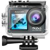 Ownmaxx Kozenix Action Camera, 5K impermeabile con WiFi, doppio schermo e sensore IMX per riprese professionali (Nero)