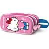 KARACTERMANIA Hello Kitty Heart-Astuccio 3D Doppio, Rosa, 22 x 10 cm, Capacità 1,50 L