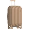 artrips Hardside - Valigia leggera con ruote girevoli e serratura TSA, Marrone, 61 cm, Design del pane