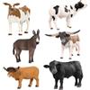 TERRA by Battat - Animali della fattoria giocattolo - Mucche, tori, asini - Giocattolo per bambini con animali - 3 anni +
