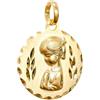 Minoplata Medaglia vergine bambina in argento sterling placcato oro sfumato, Pequeño, Argento sterling, Nessuna pietra preziosa