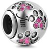 MariaFonte Charm New 2025 Compatibile Tutte Marche Mese Colori Zampa Gatto Compleanno Anniversario Ciondoli Originale Bead Argento 925 Amicizia Mamma Portafortuna Cuore Famiglia Perline Natale
