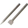 WERHE ® Scalpello esagonale espiga puntiagudo cincel ciseau professionale SDS set 2 pezzi 18 50 x 400 mm forcella a punta piatta zoccolo punta per demolizione martello