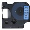 BROVACS 1 confezione di nastro per etichette nero su blu compatibile con DYMO D1 45016, 12 mm, 1/2 OPA2216