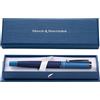Manor & Hawthorne Penna stilografica personalizzata | Scatola regalo incisa | Inchiostro ricaricabile liscio | Idea regalo per affari, professionisti, anniversari e momenti speciali - Blu con