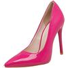 Smilice Donne sexy pizzo punta tacchi alti sera tacchi a spillo scarpe abito, Fucsia, 37 EU