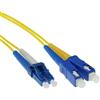 ACT 1 metro LSZH Cavo patch in fibra monomodale 9/125 OS2 duplex con connettori LC e SC