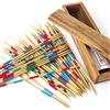 LEDELIRANT Gioco MIKADO in scatola di legno massiccio per 2-6 giocatori a partire dai 5 anni. Conforme alle norme CE, ecologico, marchio Gioco da tavolo per famiglie in viaggio. Alta qualità.