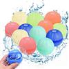 AEYAKA Palloncini Acqua in Silicone Riutilizzabili, 12 Pezzi, Riempimento Rapido Autosigillante, Senza Magneti, per Bambini e Adulti, Piscina Spiaggia Giardino