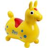 Gymnic Rody giallo cavallino gonfiabile per saltare per bambini 3+, gioco psicomotorio per equilibrio e coordinazione, compatibile con basi a dondolo o su ruote, made in italy