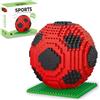 Finger Rock Mini set di mattoncini da calcio, 846 pezzi, in miniatura, 3D, per modellini di calcio, per adulti o giovani, 15+
