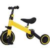 MAYMAR Homewell Triciclo bambino evolutivo, Kinderkraft Velo Triciclo 2 in 1, con funzione Draisienne e Ride, regalo Bebe 1-5 anni senza freni, (04, giallo)