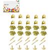 Generic Cavalieri medievali Golden Armor Set di accessori (35 pezzi), include casco, armatura, asce da battaglia, archi e frecce, perfetto per mini soldati e scene di blocchi di costruzione a tema medievale