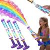Generico Pistola Ad Acqua LED Arcobaleno Luminosa - Divertimento Estivo Che Incanta Come per Magia - Pistola Ad Acqua Creativa Con Luci - Giocattolo Spruzza-Acqua Effetto Fuochi D'artificio(3PCS)