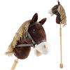 BIECO Cavallo Bastone Bambino Coco | Hobby Horse | Cavallo da Battaglia a Montare | Teste di Bellissimi Cavalli bastoni per Bambini