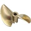 RCXCLXLH Elica 2 Pale In Ottone Passo 1.4 Per Barca Da Corsa Elettrica RC - Modello Nitro Metanolo(4.00mm/43mm)