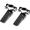F FIERCE CYCLE 1 paio 8 mm in acciaio inox moto pieghevole pedana pedana nera