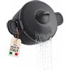 AKITAInk Pentola Scolì 22 cm 5L con Scolapasta Integrato, Pentola Antiaderente in Alluminio con Maniglie Bloccanti, Made in Italy