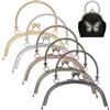 PH PandaHall 5 Colori Clic Clac Portamonete Uncinetto Chiusura a Telaio in Metallo con Manici, 15x17cm Chiusura Semicircolari Bacio Blocco per Portamonete Borsa Borsetta Fai Da Te