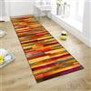 WTHYGB Tappeto a passatoia per cucina e corridoio, antiscivolo, lavabile, per corridoio, lavanderia, 60 x 150 cm, con venature del legno rosso