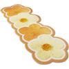 Generico Tappetino da bagno a fiori - Tappeto antiscivolo per bagno, cucina, camera da soggiorno, assorbente, lavabile, morbido peluche, per interni, decorazione per la casa, antiscivolo, resistente all
