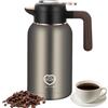 XEERUN Borraccia Termica 2 Litri, Thermos Caffè in Acciaio Inox 304, Caraffa Termica, Mantiene Le Cose Calde o Fredde per 24 Ore, con Beccuccio Antigoccia, per Tè Acqua Bevande