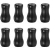 QUARKZMAN 8Pcs Pomi Per Cordini 30mm Nappe Per Tende Pomelli In Plastica Per Cordini Pendenti Finali Per Tende Oscuranti Persiane Avvolgibili Nero