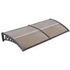 YIFAA Pensilina modulabile tettoia, Copertura antivento per finestre, protezione UV, ombra esterna per tetto patio, balcone, finestra, aria condizionata, facciata, marrone (100x300cm)