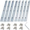 YIYICO Profili Alluminio Strutturali Profilo In Alluminio Linea Retta Staffa Connettori Diritti per Profili in Alluminio 4 Pz per Profilati Alluminio con Profilo Estruso Serie 20 x 20