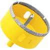 Aohhy Sega a Tazza Diamantata 70mm con Punte Guida, Professionale Vacuum Brasato Punte per Trapano Diamantate per Piastrelle, Porcellana, Vetro, Marmo e Ceramica