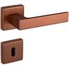 Gedotec Juva Maniglie per Porta PUSH 1317 - Create e Prodotte in Italia - Maniglia Durevole in Alluminio per Porte Interne ed Esterne - Design Moderno - Color Bronzo - Per Porte Spesse da 35 a 47 mm